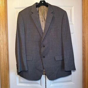 Joseph Abboud Classic Grayish Brown Neutral Blazer Sportcoat Jacket 46R